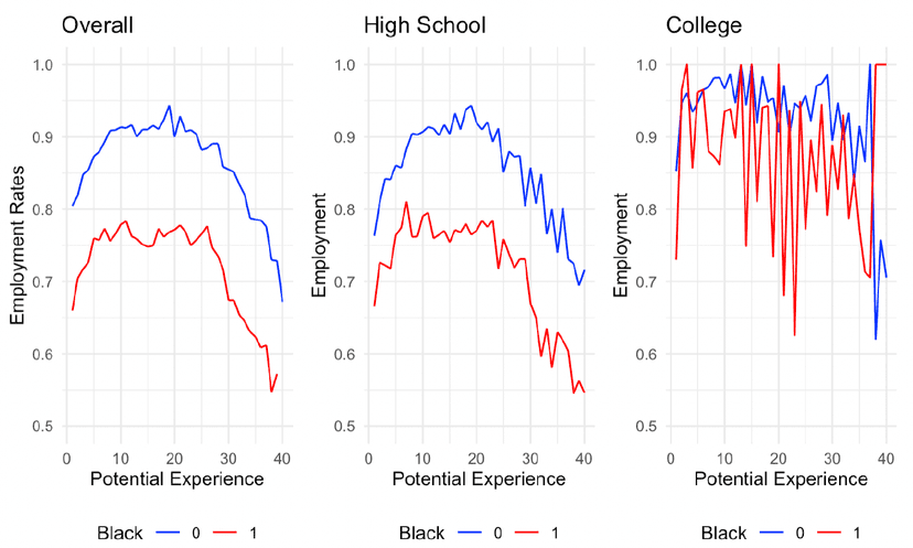 Black-White Life-Cycle Wage Gap